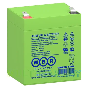 Аккумулятор для ИБП WBR HR1221W F2 (12В/5.6 А·ч)